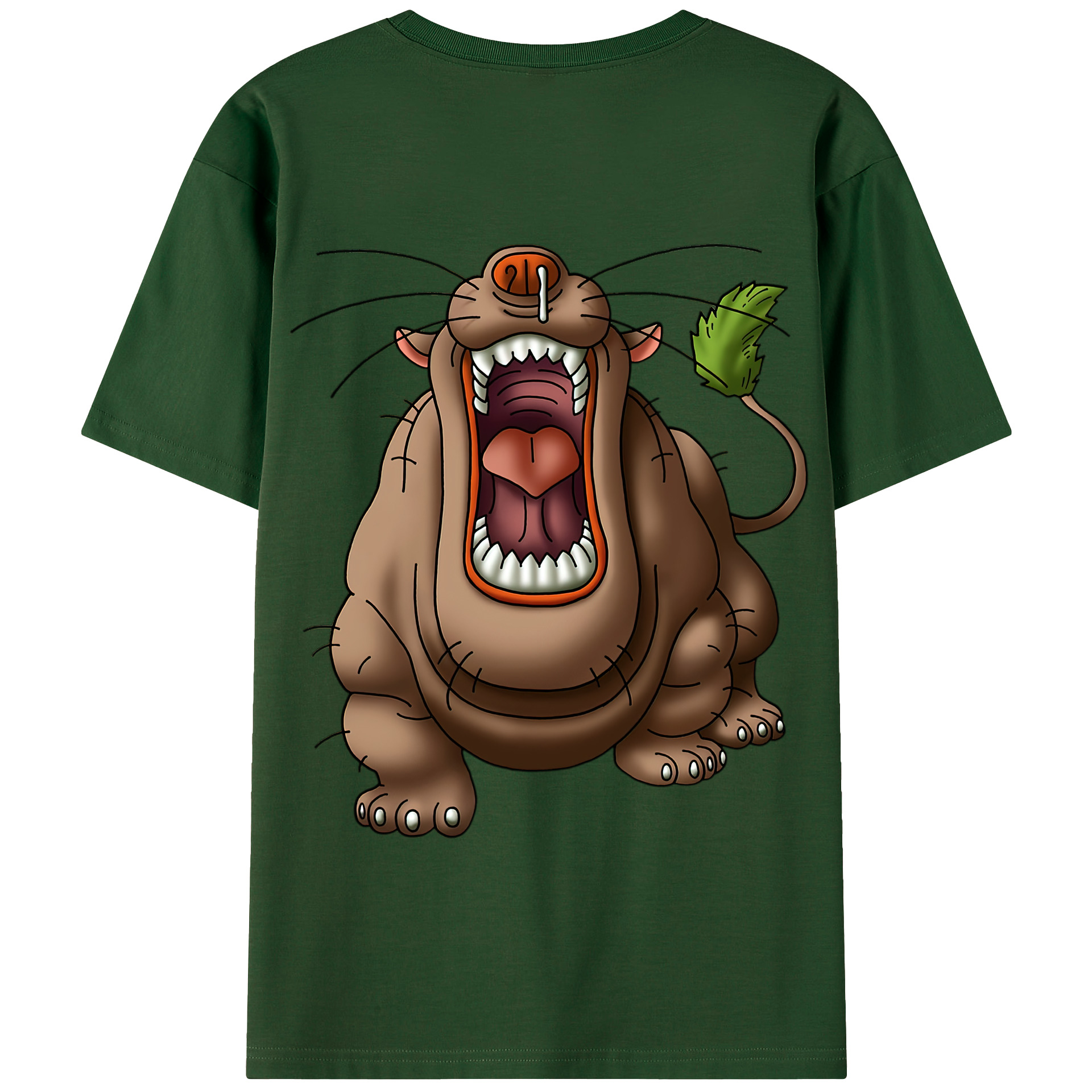 （画像用） ドラゴンクエスト Doragon Kuesuto Dragon Quest 綿100％半袖Tシャツ（背面プリント）